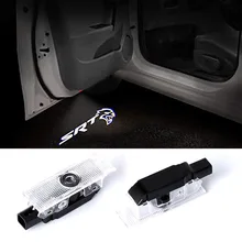 2 шт. Автомобильный Дверной светильник светодиодный 12 В значок Логотип Призрак Тень светильник лазерный проектор светильник для Dodge Challenger SRT Scat пакет зарядное устройство Demon