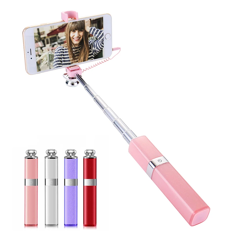 

Ulanzi Mini Selfie Stick Wired Bluetooth for iPhone X 8 7 6 plus Samsung Xiaomi Hauwei Extendable Monopod for Phone