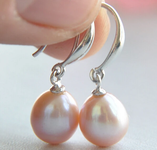 

hot sell new - free shipping 12218 PINK RICE FRESHWATER PEARL DANGLE EARRING