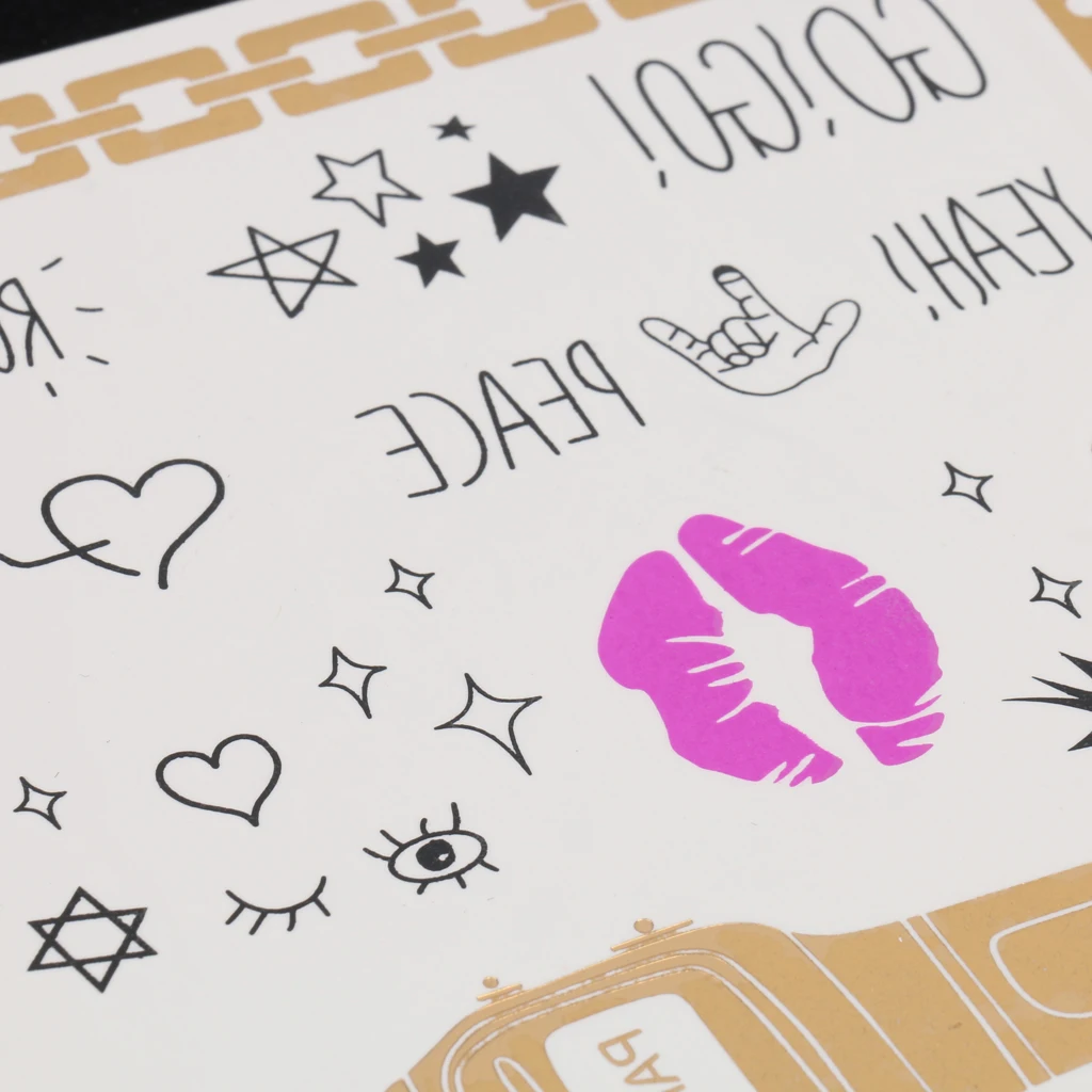 Bachelorette Party Waterproof Temporary Flash Tattoo Stickers