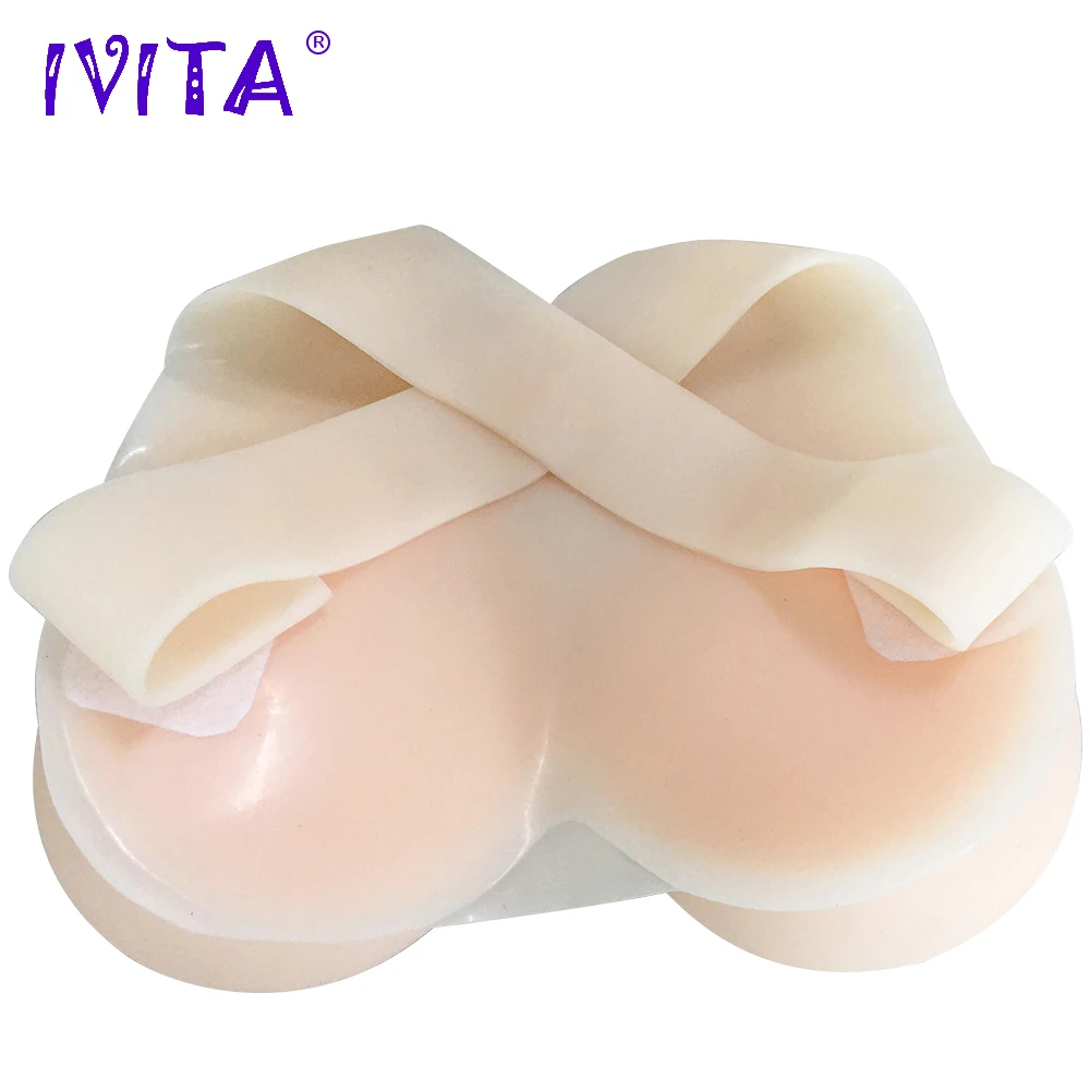 Реалистичная силиконовая форма груди IVITA 800 г поддельные для трансвеститов