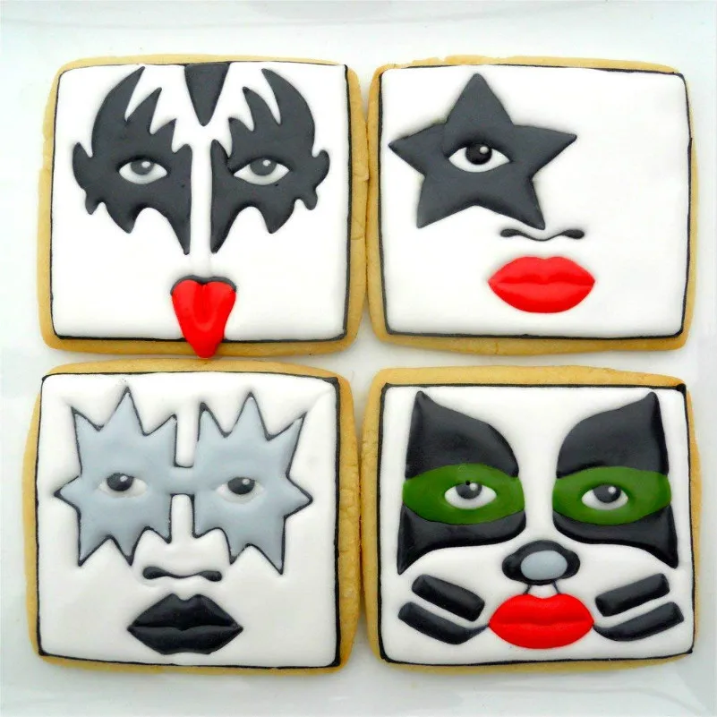 KENIAO Squares Cookie Cutter-Large, Medium, Small Basic Plaque Biscuit Fondant Bread Sandwich Molds-Stainless Steel cookie cutters cookie mold