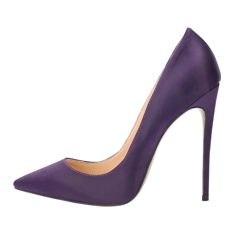 Размер 34-45 Туфли с закрытым носком атласная ткань элегантная женская одежда обувь для вечеринок Для женщин Обувь на высоких каблуках