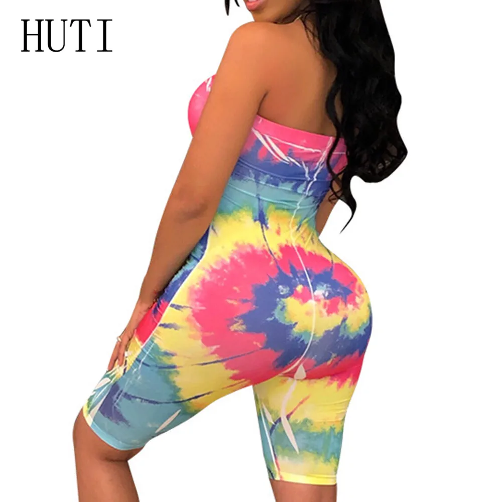 HUTI Retro Thread Printed Jumpsuits Sexy Off Shoulder Sleeveless Hollow Out Playsuits Women Summer Vintage Party Casual Overalls HUTI Retro Thread Printed Jumpsuits Sexy Off Shoulder Sleeveless Hollow Out Playsuits Women Summer Vintage Party Casual Overalls