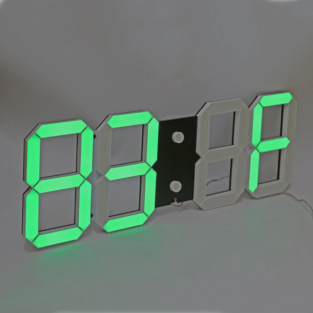 Цифровые светодиодсветодиодный настенные 3d часы большой таймер обратного