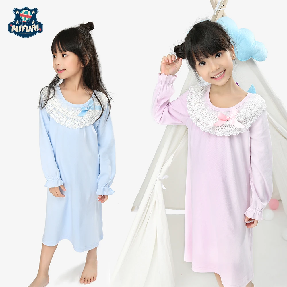 child girl pajamas girls Nightgown children summer dress cute girls