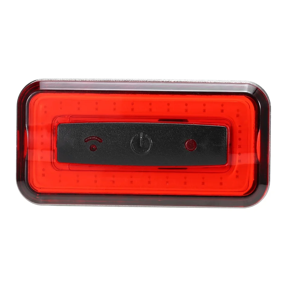 Red Водонепроницаемый велосипедный задний свет USB Перезаряжаемый задний фонарь COB ночной предупреждение о поездке свет безопасности хвост трубка для MTB горный велосипед - Цвет: Red