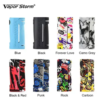 

Electronic Cigarette Box Mod Vape Vapor Storm ECO Max 90W Graffiti Color Bypass Mode 510 Thread Without Battery Support RDA RDTA