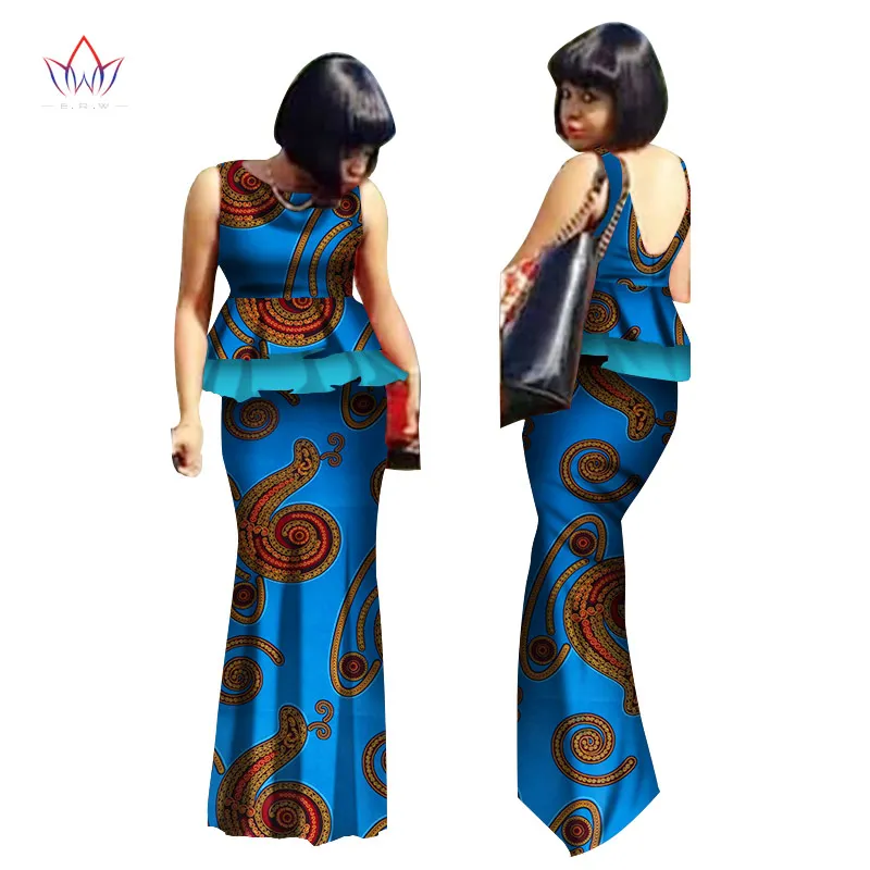 2019 африканская юбка комплект для Для женщин О-образным вырезом торжественное платье Африканский Dashiki юбка блузка дизайн спортивный костюм