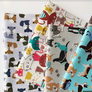 

Cotton Twill Fabric Printed Cotton fabric by half meter DIY Children's Wear Cloth Make Bedding Quilt Decoration Home