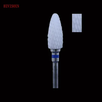 

2Pcs/Lot Bullet Shape- Left Hand - White Zirconia Ceramic Dental Lab Burs - ISO 272 (M) 5501.060
