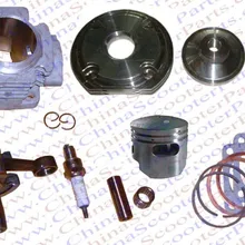 Высокоэффективный цилиндр головка поршневого кольца коленчатого вала комплект(большой диаметр комплект) для 47CC 49CC мини Грязь велосипед ямы Запчасти