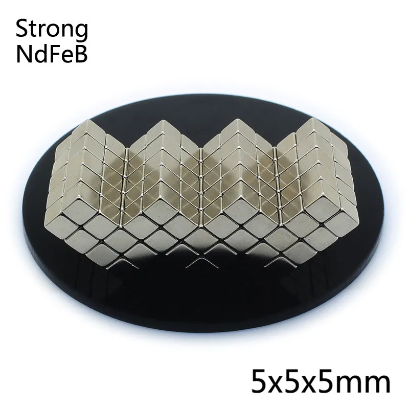 5x5x5mm Creative Neodymium Magnet 5mm N35 Permanent imanes NdFeB Super Strong Powerful Magnetic Magnets Square Buck Cube