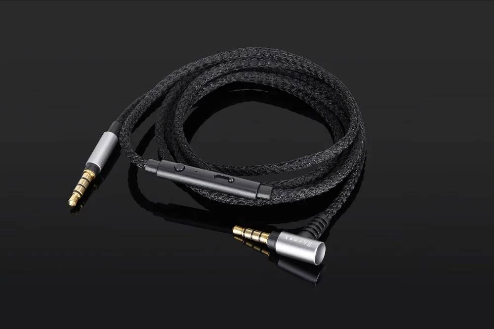Замена апгрейд аудио серебряный кабель с дистанционным микрофоном для SONY WH-1000XM2 1000XM3 WH-H800 WH-900N наушники