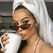 Fashion Small Cat Eye Sunglasses Women Men Brand Design Metal Legs Oval Sun Glasses Unisex Sexy Cateye Eyewear Shades UV400