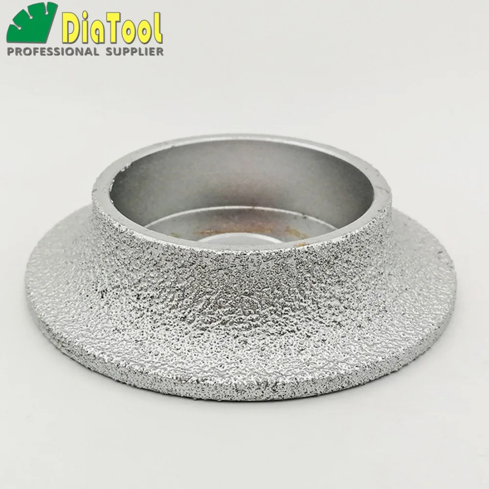 Dia75mmX15mm, 1/4 round Vacuum Brazed Diamond  HAND-HELD Profile wheel For demi bullnose edge