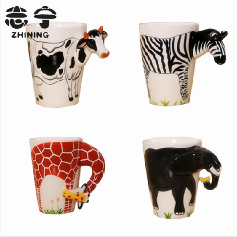 Buy Creative newest mugs 3D animal shape cute ceramic