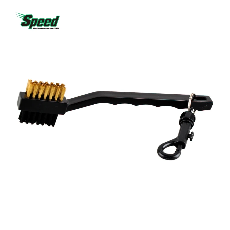 

2016 Hot Selling Golf training aids Gold clubs iron set Cleaning Brush Dual Bristles Golf Brush Cleaner accessories