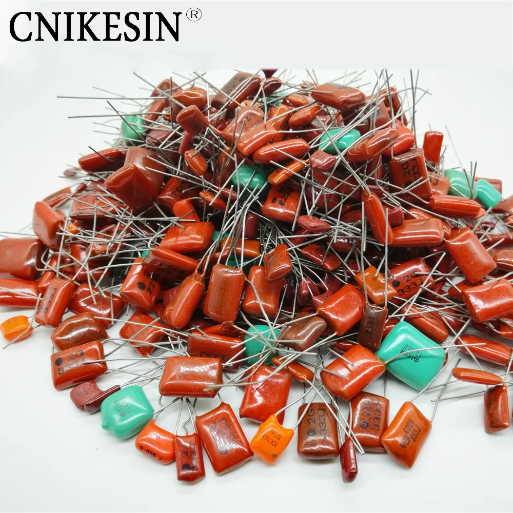 

CNIKESIN 100g/pack mixed electronic components mixed capacitor polyester capacitance CBB (Random)