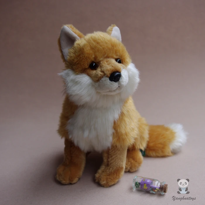 Плюшевые игрушки Red лисы кукла реальная жизнь плюшевые животные Firefox подарки для