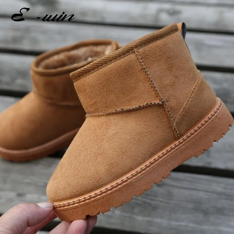 Brand Real Goat Fur Baby Boy Winter Snow Boots Kids Boys Ugly Boots Shoes Children Geanuine