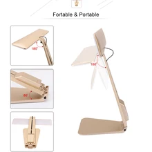 Ультратонкий Светодиодный затемнение настольная лампа для чтения USB защита глаз ночник перезаряжаемый настольный свет лампы серебро/серый/золото