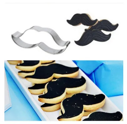 

DIY New Fondant Cake Fruit Model Baking Stainless Steel Mustache Mold Tools Baking DIY Cartoon Biscuit Fashion Kitchen