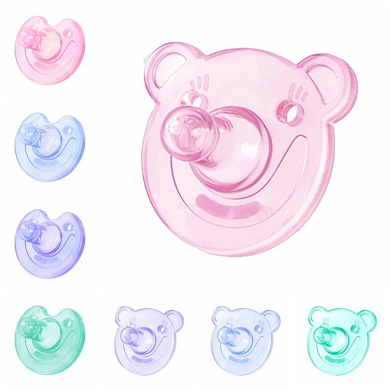 

Newborn Baby Pacifier Soft Silicone Thumb Round Infant Nipple Orthodontic Pacifier Sleep Soother Teether Care Orthodontic