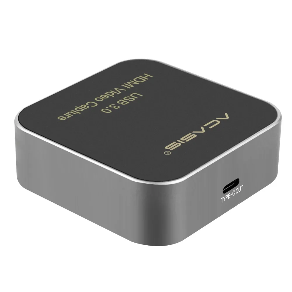  AC-HDCP USB 3.0 HDMI to Type-C 1080P HD Video Capture Card Box Drive-Free for TV PC PS4 Game Live S
