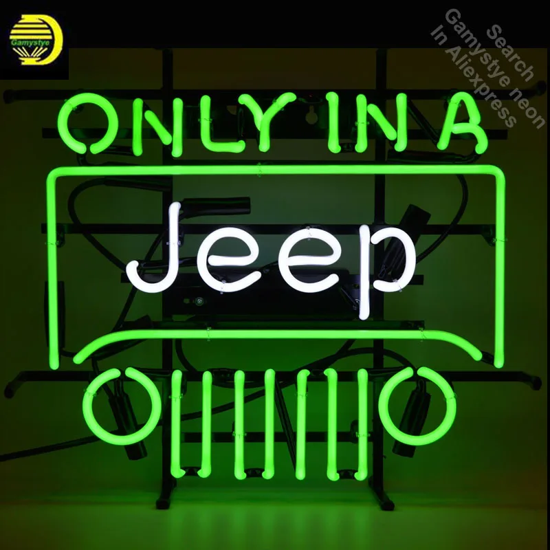 Only in A Jee Neon Sign neon bulb Sign neon lights custom LOGO Beer Pub Sign glass Tube Handcraft Iconic Sign Display light up