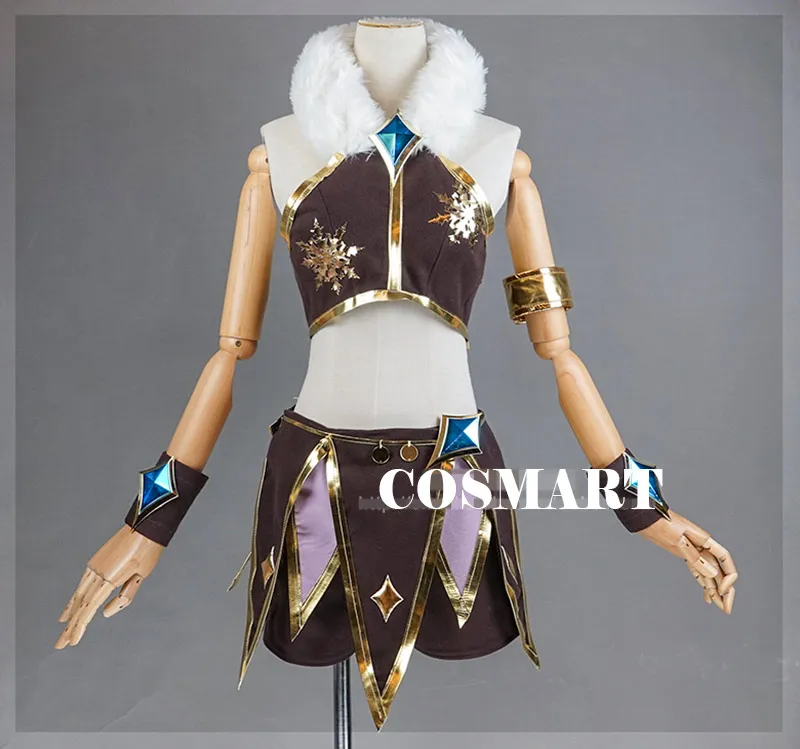 

[Customize] Game LOL Neeko The Curious Chameleon Uniform Ice Snow Festival Cosplay Costume Halloween costume for women free ship