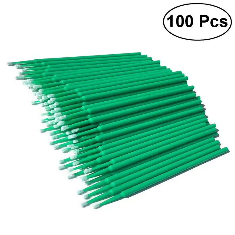 

100pcs Disposable Micro Applicator Brushes Eyelash Extension Cotton Swab Eyelash Micro Brush Wands Makeup Tools