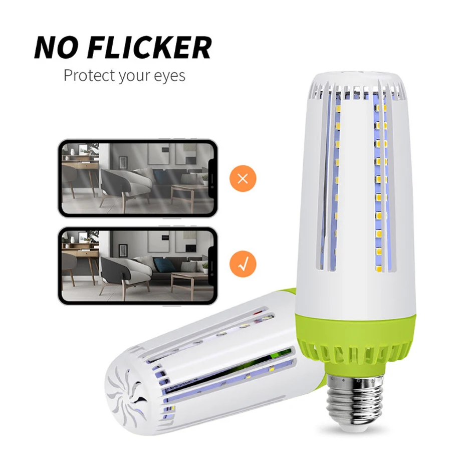 

Newest 10W 15W 20W LED Corn Light E27 LED Bulb Light Power LED Lamp SMD5730 No Flicker Aluminum Warm/White Lampada Led Corn Bulb