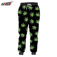 UJWI, Забавный робот, спортивные штаны с 3D принтом, Мужские штаны с Микелем, джоггеры с листьями, доллар, дропшиппинг, горячие баскетбольные брюки