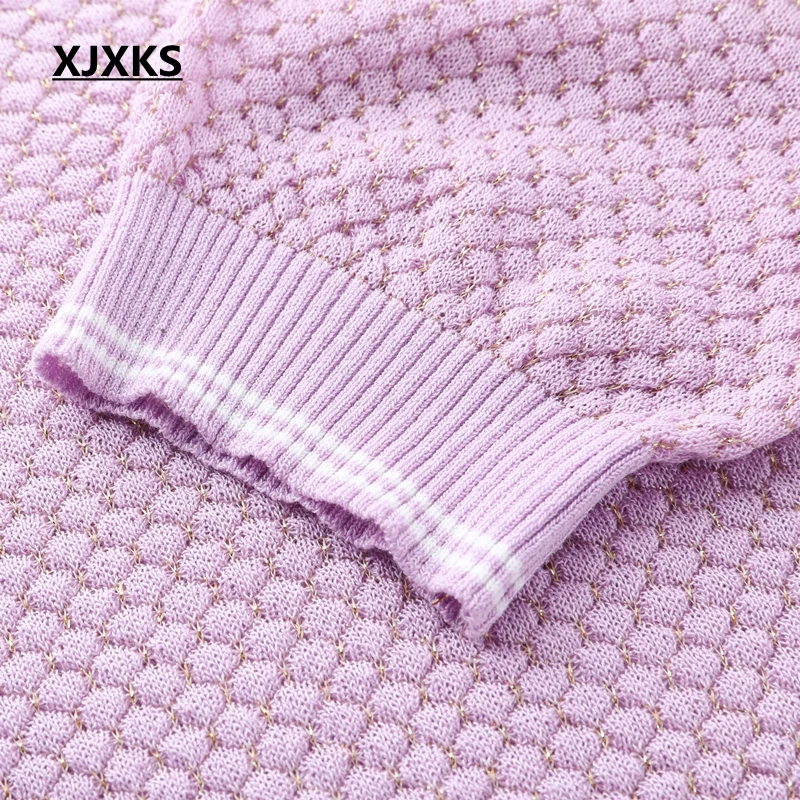 XJXKS винтажные топы летние новые молодежные женские футболки Женские однотонные трикотажные дышащие повседневные тонкие женские топы