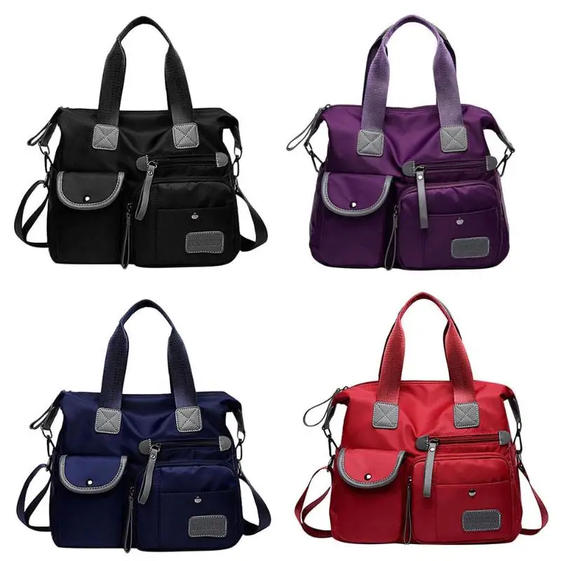 متعددة الاستخدامات النساء للماء حقيبة نايلون حمل سفر رسول Crossbody حقائب للنساء بولسا الأنثوية الأعلى مقبض حقيبة كتف متعددة الاستخدامات النساء للماء حقيبة نايلون حمل سفر رسول Crossbody حقائب للنساء بولسا الأنثوية الأعلى مقبض حقيبة كتف