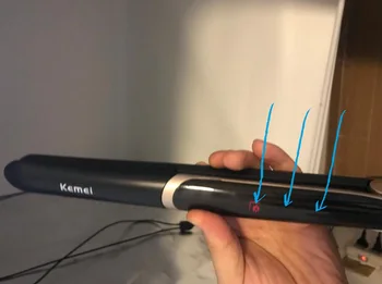 

2019 Hot Hair Straightener Curler Hair Flat Iron2 in 1 Negative Ion Infrared Hair Straighting Curling Iron Corrugation LED