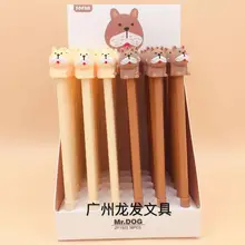 36 шт./упак. творческий милый мультфильм животных г-н Собака гелевая ручка/студент приз продвижение подарок унисекс подпись ручка