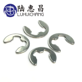 

luchang M3 M4 M5 M6 M7 M8 Stainless Steel Circlip Sack Retainer Ring E-type Buckle-shaped Split Washers Circlips Retaining Shaft