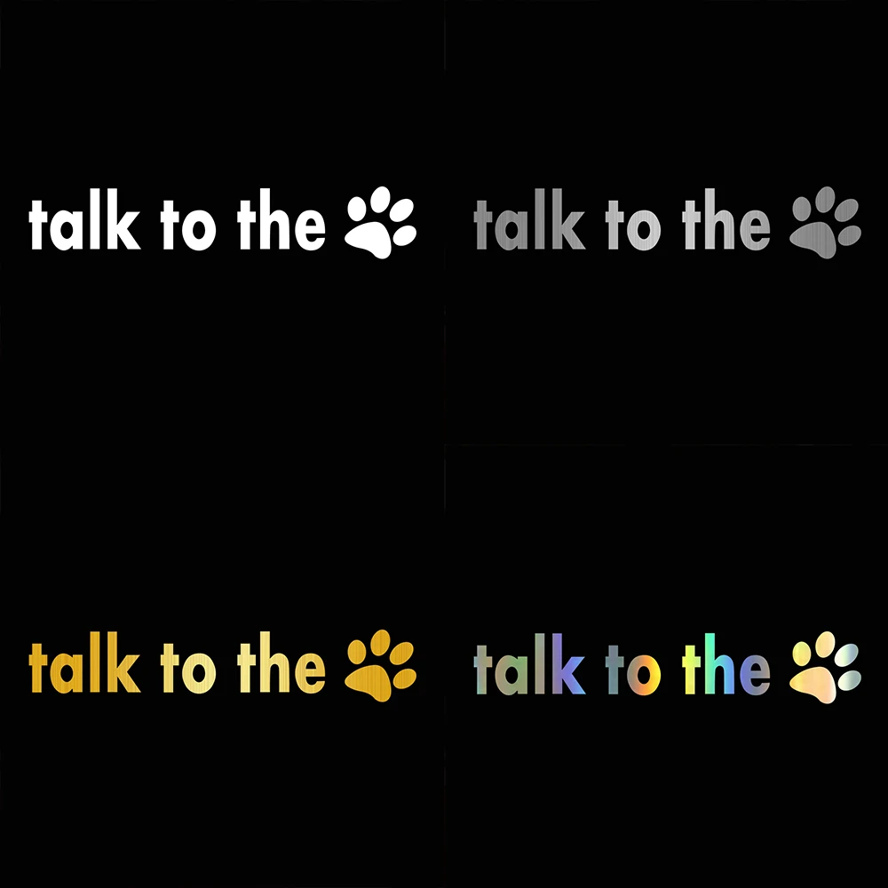 Tangredy Talk To The Dog мультяшный отпечаток автомобильный стиль наклейка на слова винил