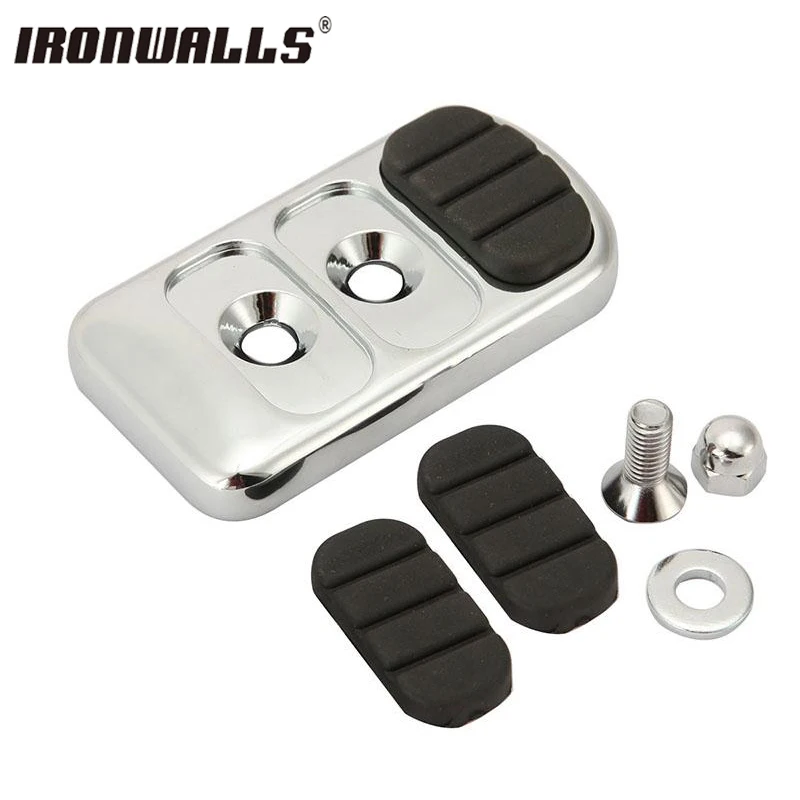 Ironwalls Motorcycle Brake Pedal Foot Rests Pad Cover Nonslip Rubber