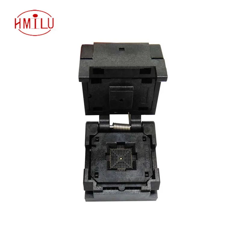 

QFN48 Burn in Socket QFN48 MLF48 IC Test Socket Pitch 0.5mm Clamshell Chip Size 7*7 Flash Adapter Programming Socket