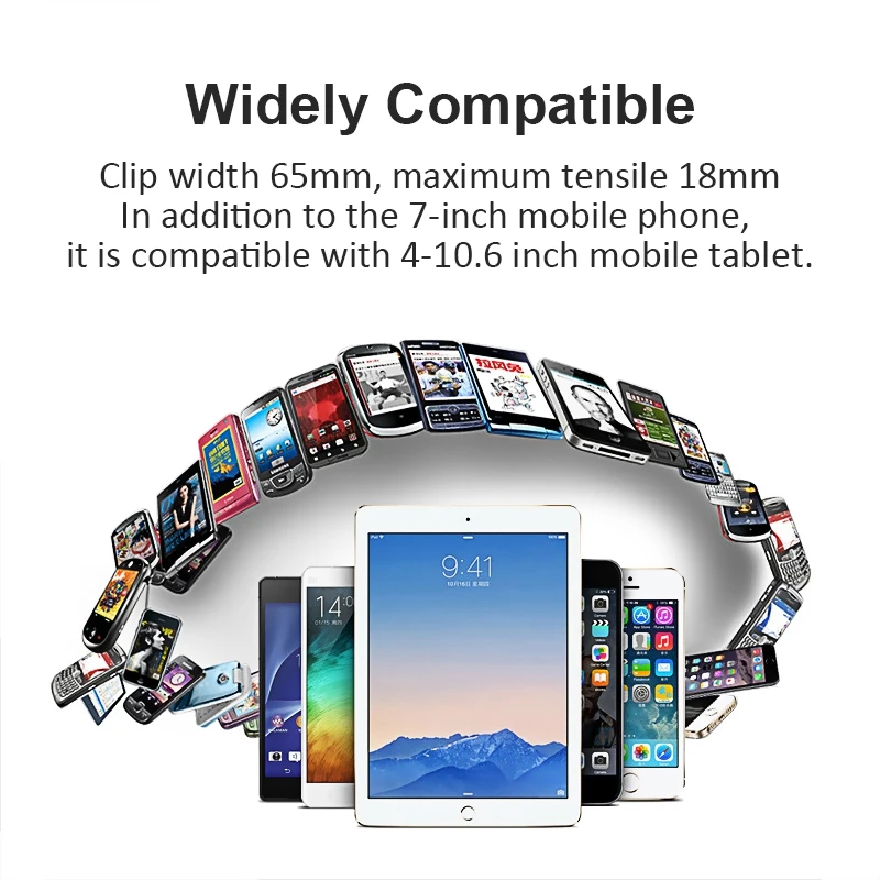 Универсальный вращающийся на 360 градусов держатель для телефона, Гибкая подставка для телефона для iPhone, iPad, samsung, Xiaomi, ленивый держатель для планшета
