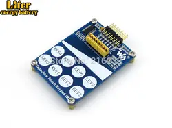Емкостная сенсорная клавишная панель (B) имеет TTP229-LSF на плате с 8 сенсорными клавишами и 1 линейным сенсорным сенсором, интерфейсом I/O