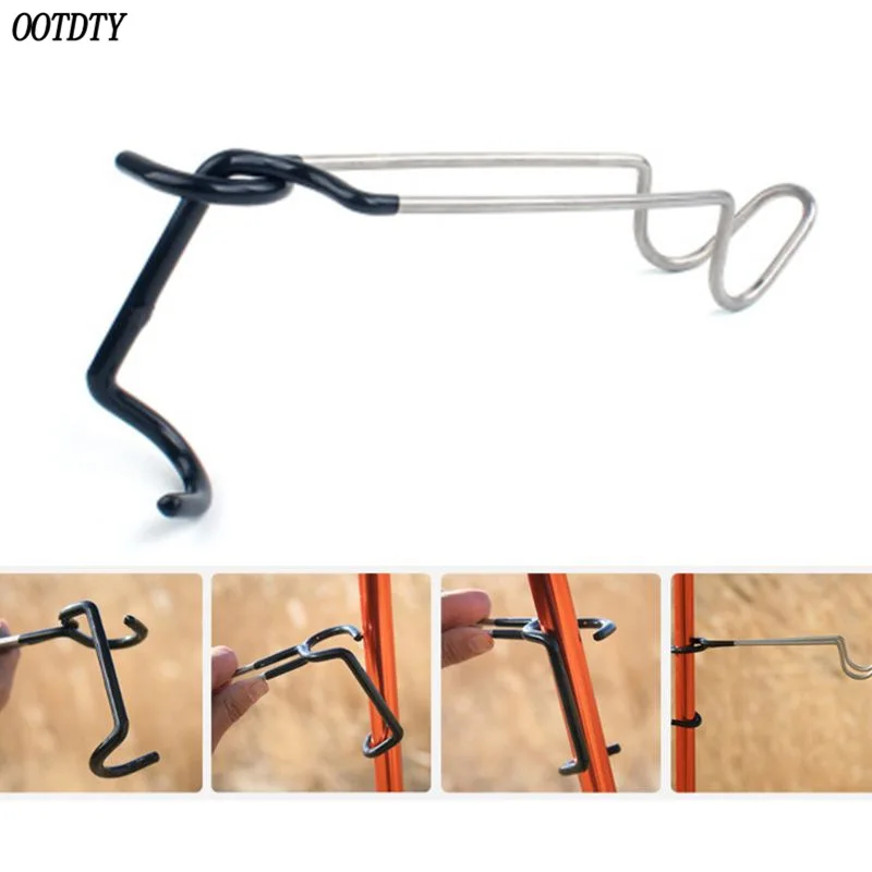 

304 Stainless Steel Lamp Hook Clip Light Hanging Multi-Function Steam Light Hook Outdoor Camping Equipment Light Hanging