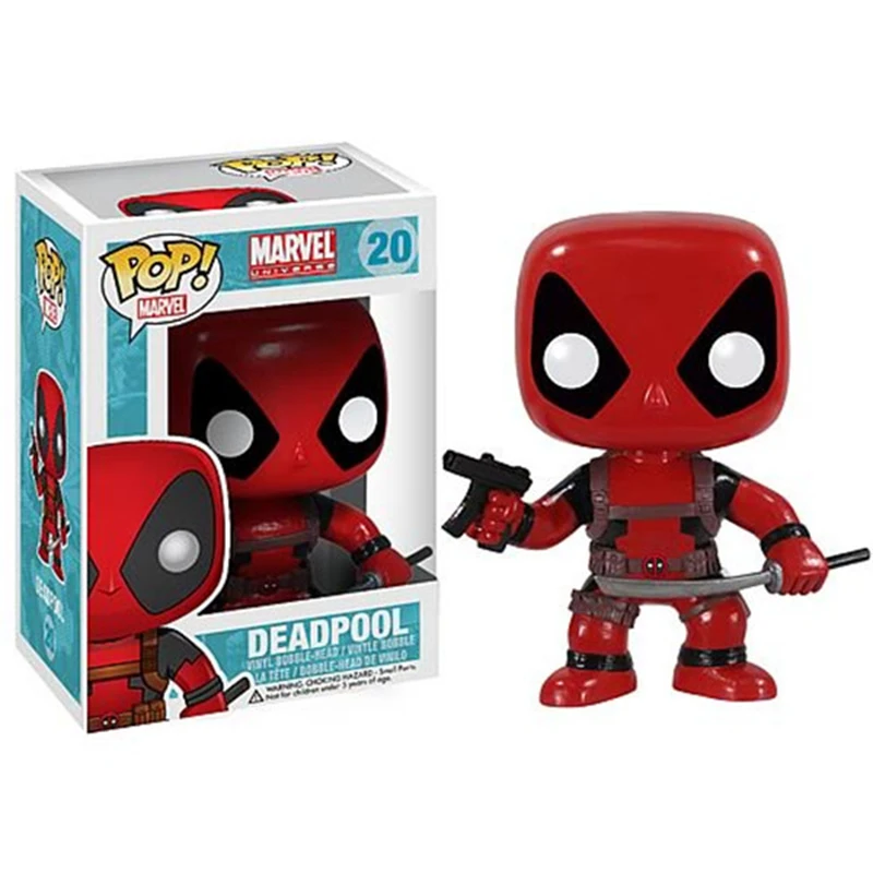 Funko pop Marvel супер герой Дэдпул Juguete ПВХ фигурка игрушки для друга Дети День рождения Рождественские подарки коллекция 2F07