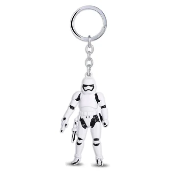 

24 Pcs/Lot Classic Film Wars The Force Awakens White Keychain Key Chain Darth Vader Yoda Anakin Skywalker Bulk Wholesale