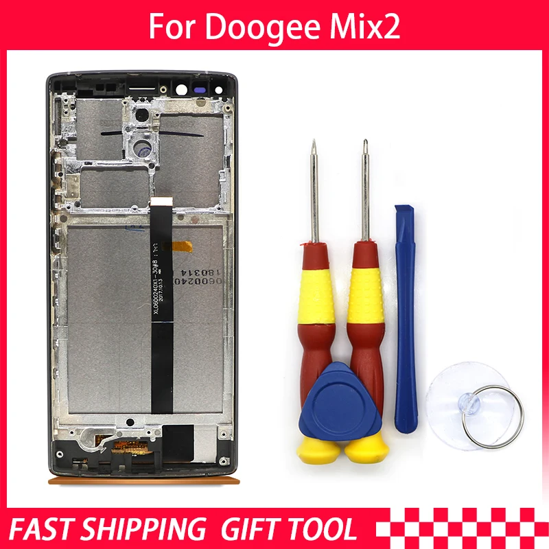 

New original For DOOGEE MIX 2 Touch Screen LCD Display Digitizer Assembly With Frame Replacement Parts+Tool