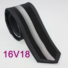 YIBEI Coachella галстуки черный с серебряным узором в горошек Окаймленный вертикальный полосатый узкий галстук мужской узкий галстук Cravate