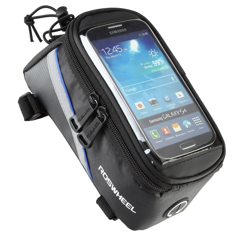 

ROSWHEEL BICYCLE BAGS CYCLING BIKE FRAME IPHONE BAGS HOLDER PANNIER MOBILE PHONE BAG CASE POUCH